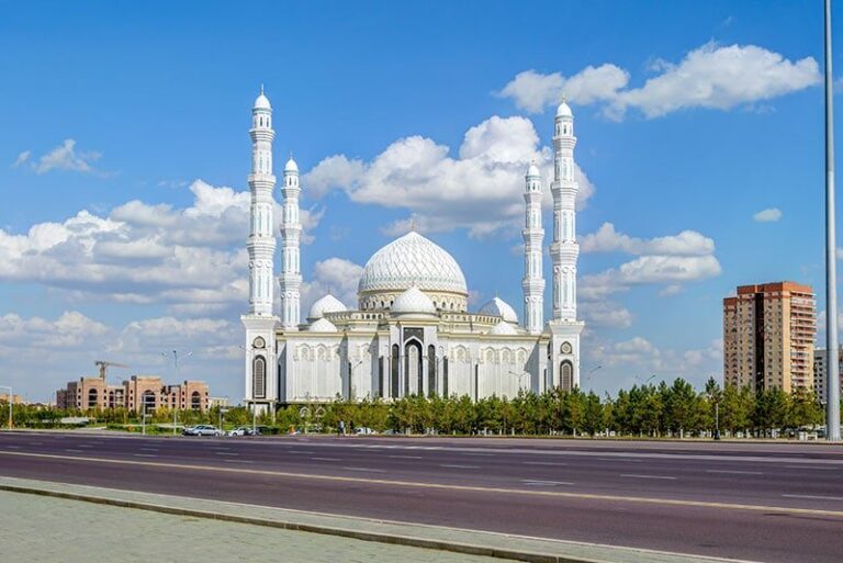 Khazret Sultan Mosque in Astana city