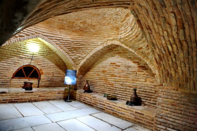 The ancient oriental bathhouse in Turkestan